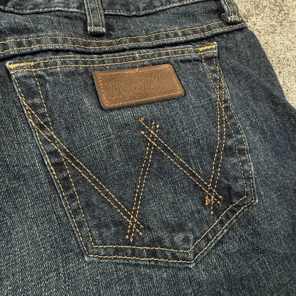 Wrangler 20X Jeans Mens 34x34 Blue Straight Leg Dark Wash Western Denim Pants